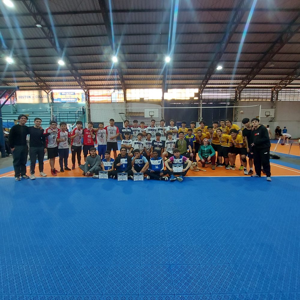 el taller de voleibol organiza su primer campeonato categoría enseñanza media varones junto a colegios de la comuna de maipú