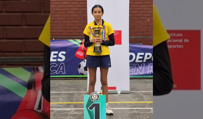 Magdalena Gallardo clasifica a fase regional del Tenis de Mesa en los Juegos Deportivos Escolares