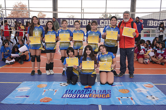 Nuestras estudiantes lo dieron todo en el Torneo Vóleibol Mini Damas de las Olimpiadas BostonEduca