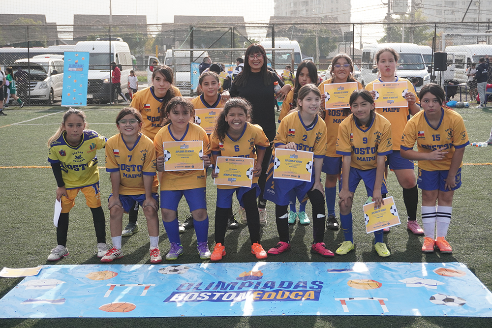 Vicecampeonas en el torneo Futbolito Mini Damas de las Olimpiadas BostonEduca