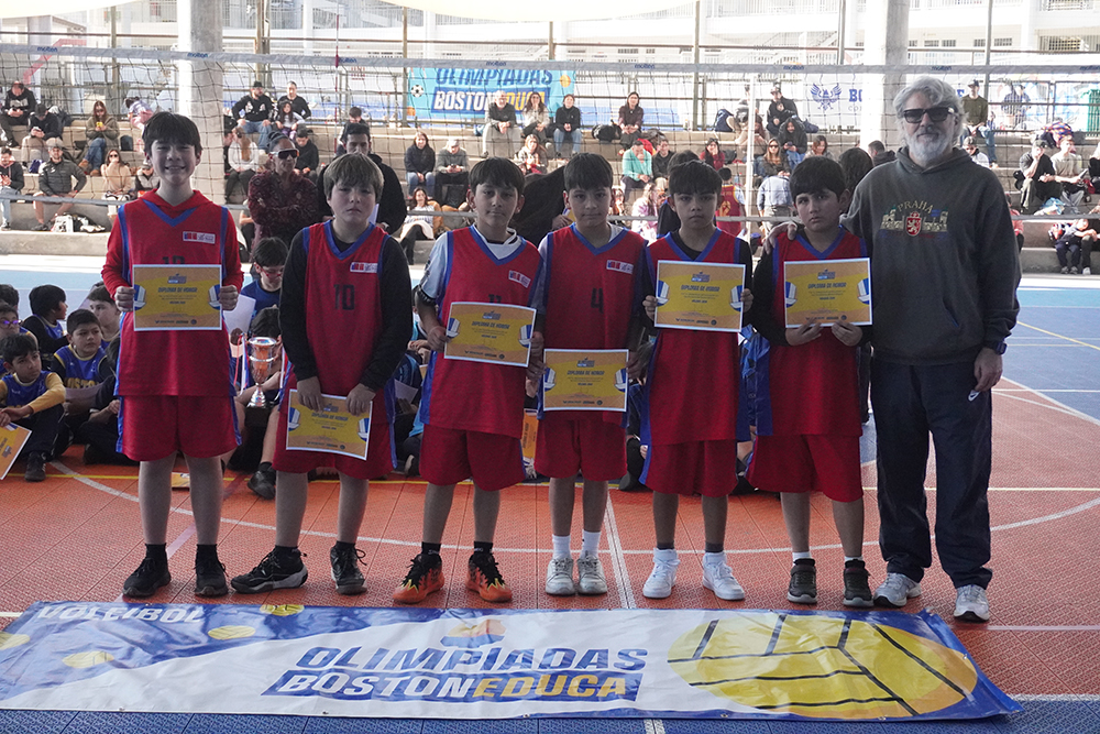 Somos vicecampeones del Vóleibol Mini Varones de las Olimpiadas BostonEduca