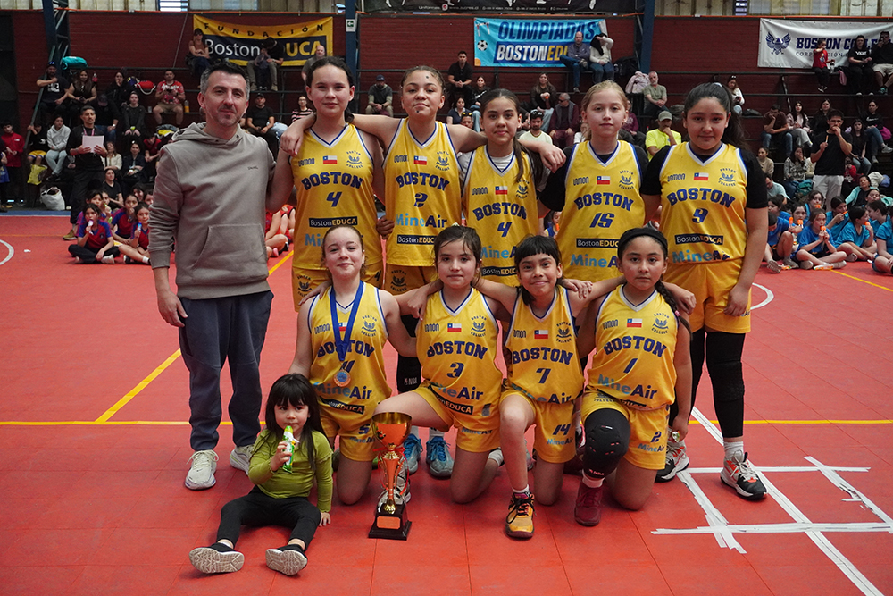 Boston College Maipú conquista el primer lugar del Básquetbol Mini Damas